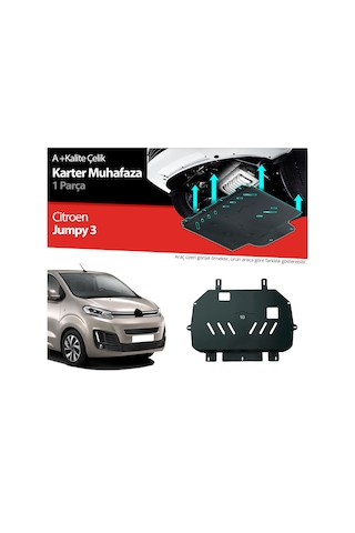 Citroen Jumpy Çelik Karter Muhafaza Koruma 2016 2017 2018 2019 2020 2021 2022 2023