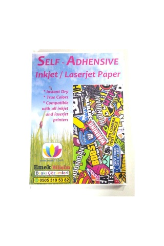 100 Adet 10X15Cm Sticker Yapışkanlı Mat Yüzey Etiket Kağıdı