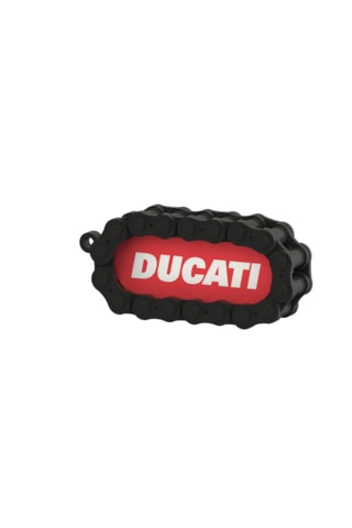 Ducati Marka Motosiklet İçin Anahtarlık Beyaz - Kırmızı