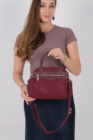 Silver Polo Sp1219 Kadın El Çantası Saten Bordo-bordo