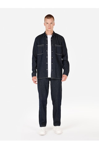 Colin's Colins Mavi Erkek Gömlek U.kol Cl1071150 Q1.v1 Dn43661 Denim