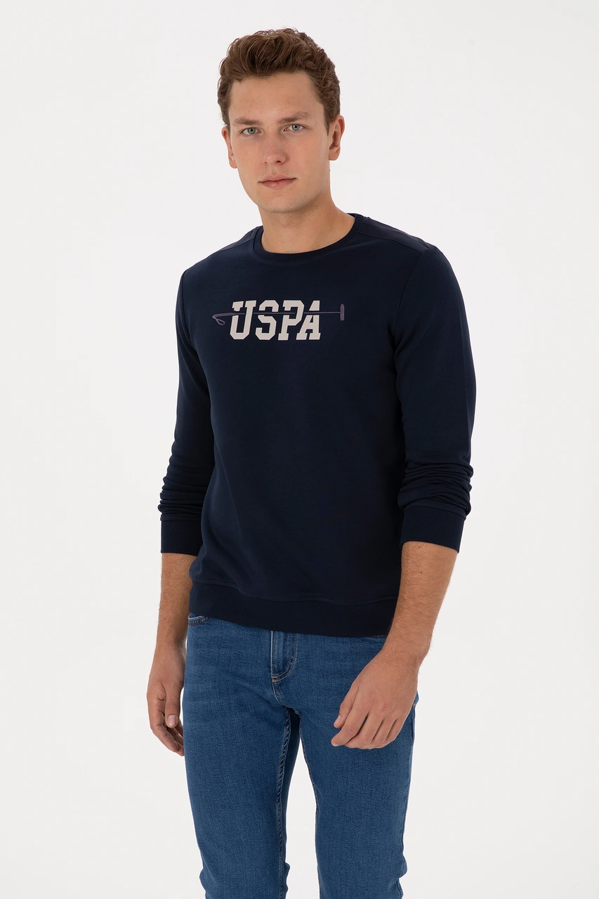 U.S. Polo Assn. Erkek Regular Fit Bisiklet Yaka Lacivert Sweatshirt 50315536-VR033