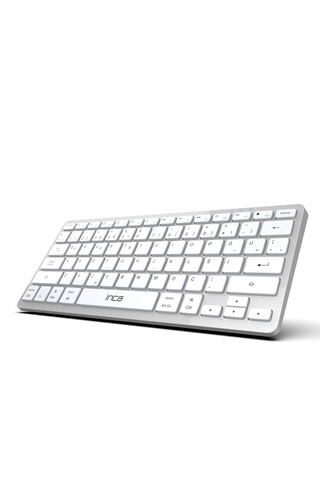 Inca Ibk-565bt Bluetooth 5.0 Şarj Edilebilir Akıllı Gümüş Klavye