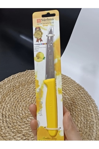 Sürmene 61004 Mutfak Bıçağı 9,50 Cm Sarı Çok Renkli