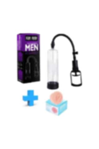 Hızlı Express Power Up 22 Cm Penis Vakum Pompası + Realistik Suni Vajina Başlık