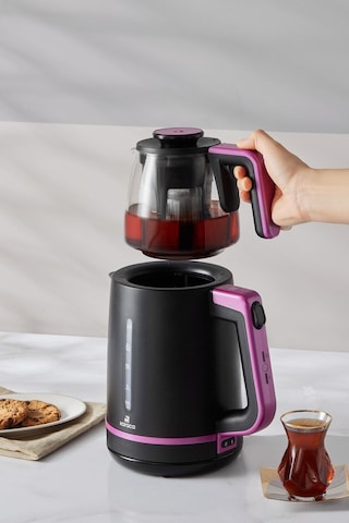 Karaca Maxi Tea XL 2in1 Cam Demlikli Çay Makinesi ve Kettle