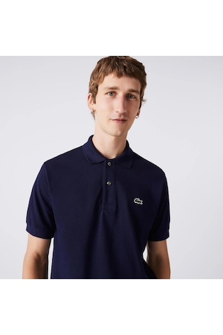 Lacoste Erkek Klasik Pike Kumaş Polo T-shirt Lacivert