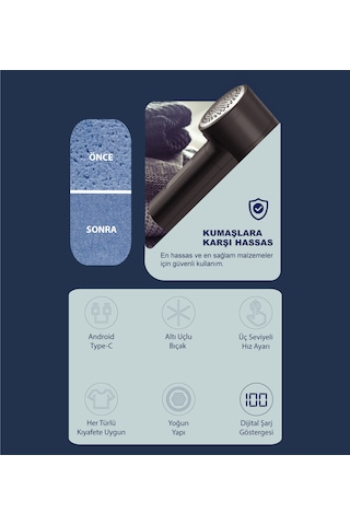 Neutron Ntl-lr-10s Şarjlı Tüy Ve Tiftik Temizleyici