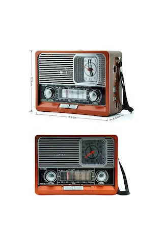 Nostaljik Radyo Taşınabilir Bluetooth Bağlantılı Hoparlör Radyo