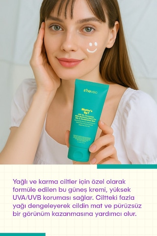 Matte's Up - Spf 50+ Yağlı Ve Karma Ciltler İçin Matlaştırıcı Et