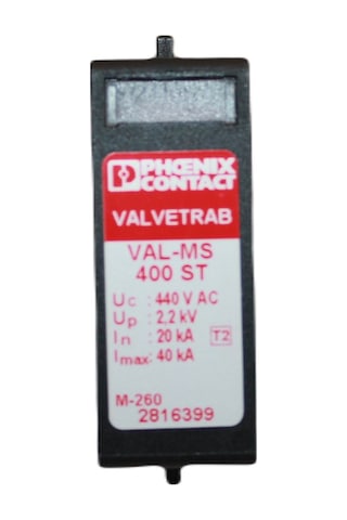 Phoenix Contact VAL-MS 400 ST 400V Tip 2 Aşırı Gerilim Koruma Fişi (Yıldırım Koruma Modülü)