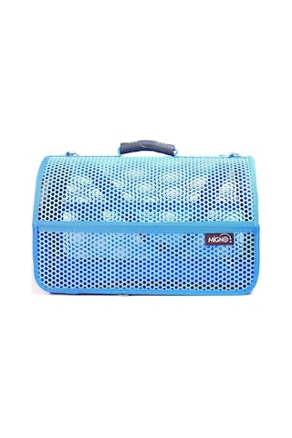Flybag Voyager Fileli Model Kedi Köpek Taşıma Çantası, Mavi, 46x30x27 Cm
