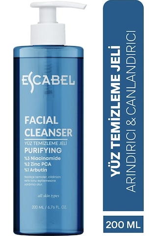 Escabel Arındırıcı ve Canlandırıcı Yüz Temizleme Jeli 200 ML