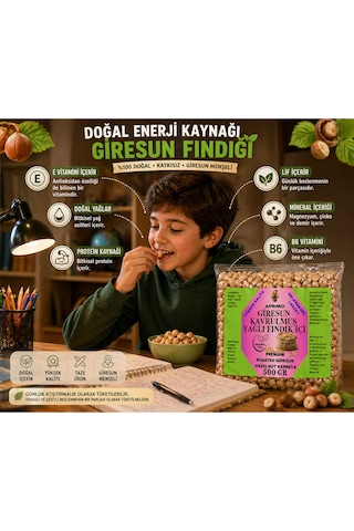 Giresun Kavrulmuş Yağlı Fındık İçi 500 Gr Ve Fındık Ezmesi 660gr