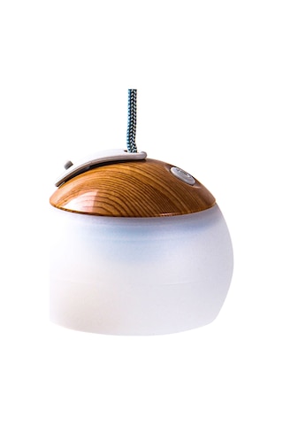 Yuntech01 Usb Şarjlı Dış Mekan Feneri, 2 Led Işık Seçeneği, 3600mah Pil, Gümüşlü Ahşap Desenli Kamp Çadır Lambası Çok Renkli