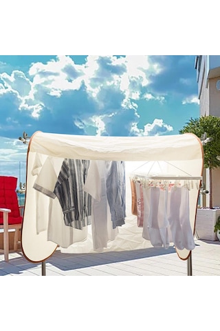 Suntek Giysi Kurutma Rafı Kapağı Güneşten Asılı Giysi Diğer