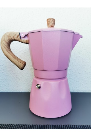 Coffeehutt Aloha Hes-6 Moka Pot Pink