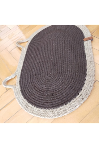 Kahverengi-krem Evcil Hayvan Mama Paspası