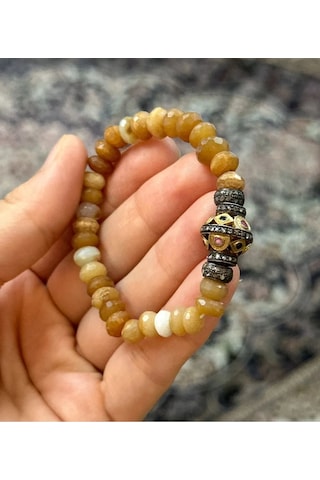 Güneş Taşı Ve Elmas Bileklik 067