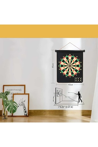 En Büyük Boy Magnet Dartboard Manyetik Dart Mıknatıslı Dart 17 İnç