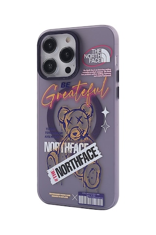 Apple Uyumlu iPhone 14 Pro Uyumlu Kılıf Apollo Magneticsafe Desenli Kapak - Apollo Mor - 2 Renkli