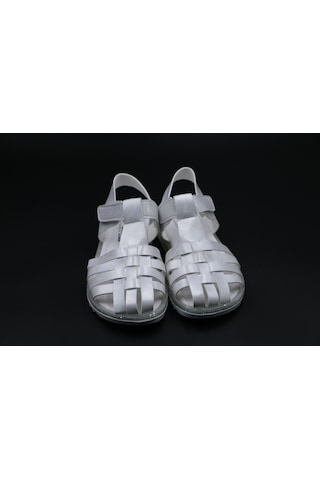 Ayakkabımood Arz Beyaz Simli Kız Çocuk Sandalet Ayakkabı Beyaz