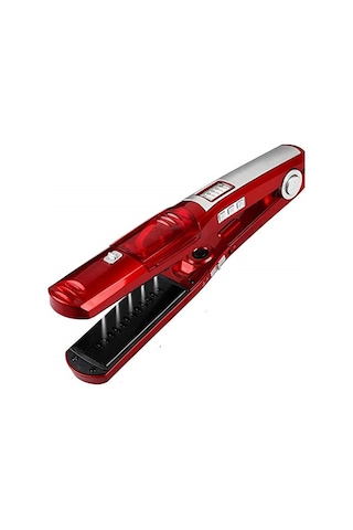 Kırmızı Elektrikli Buharlı Düzleştirici Taşınabilir Seramik Kırmızı