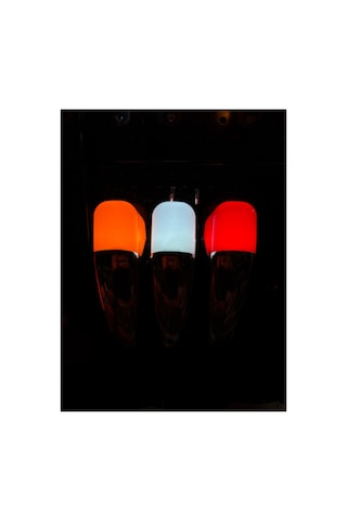 Aps - Krom Çerçeve Neon Tepe Lambası 2 Li - Beyaz / 12-24-36v / Çakar Modülü