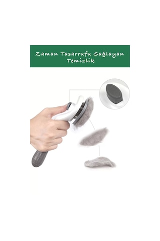 Tilbe Home Otomatik Temizlenen Tuşlu Evcil Hayvan Fırçası Kedi Köpek Tarağı