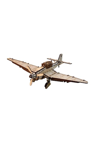 Ju 87 Savaş Uçağı Maketi - Kendin Yap Dıy Dekoratif Kit - 3d Puzzle