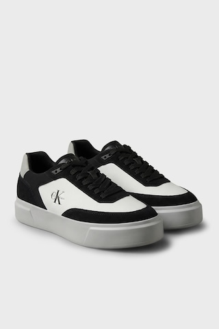 Calvin Klein Logolu Sneaker Ayakkabı Hm0hm0244906x Erkek Ayakkabı Hm0hm02449 06x Siyah-beyaz-gri