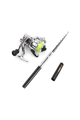 Neevoyu 39cm Cep Balık Olta Seti - Paslanmaz Çelik, Otomatik Sarımlı, Tatlı Ve Tuzlu Su İçin