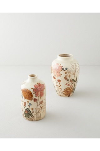 English Home Lavina Vazo 21,5 Cm Krem Krem