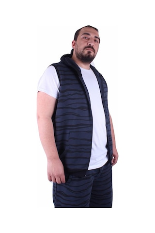 Starbattal Büyük Beden Unisex Yelek 23600 Indıgo 3Xl