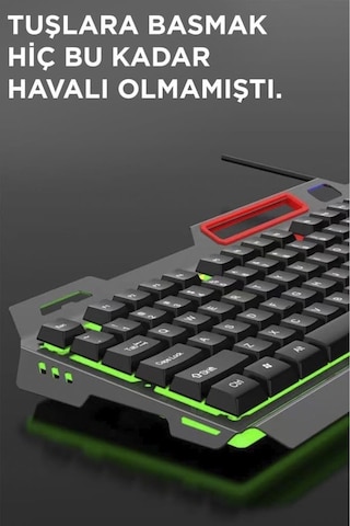 Tmk-06 Rgb Gaming Mouse & Keyboard Set Işıklı Kablolu Q Klavye Ve Mouse Seti Oyuncu Set Siyah Diğer