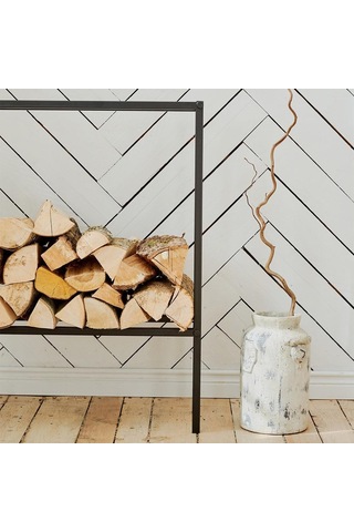 Şömine Kenarı Odunluk Soba Yanı Odunluk Metal Odunluk