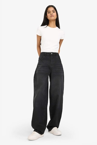 Defacto Baggy Fit Yüksek Bel Uzun Jean Pantolon G8021ax26spnm40 Siyah-nm40