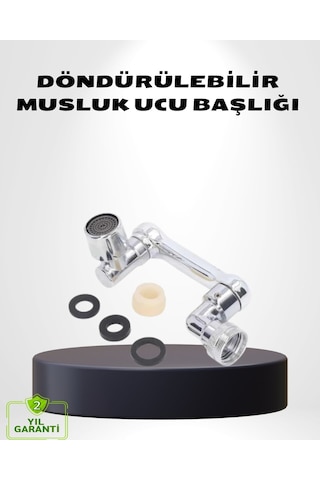 1080 Dönebilen Musluk Ucu Su Tasarruflu Esnek Ve 360 Çift Eksenli Başlık Kopya 1