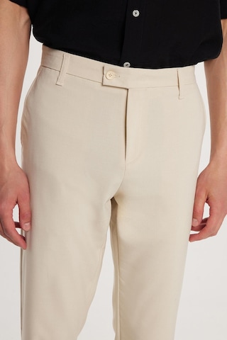 Tudors Erkek Esnek Yan Cepli Bilek Boy Canvas Kesim Koyu Bej Pantolon-33188 KOYU BEJ