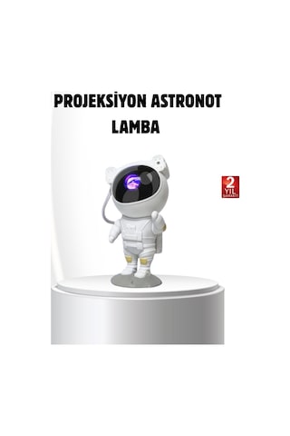 Bluetooth Müzikli Astronot Projeksiyon Lambası Yıldız Ve Ay Efektli Diğer 40375219