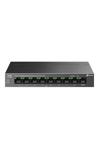 Tp-link LS108GP 9 Port 10-100 Mbps 8 Port Poe+ 10-100 Mbps Switch Metal Kasa