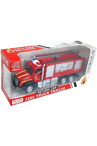 Can-em Oyuncak Pilli Sesli Işıklı Metal Kırmızı Çekbırak Itfaiyeler 16 Cm 881a 27