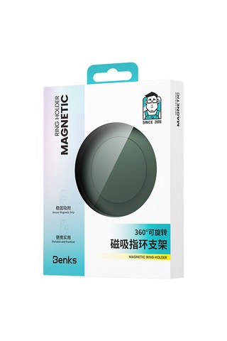 Benks L53 Vitapro Magnetik Magsafe Airbag Parmak Ring Stand Yeşil
