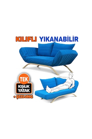 Seray Seray'Dan Serkolaç 2Li Tek Kişilik Yataklı Kanepe