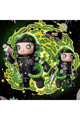 Pop Mart Mega Space Molly %400 Rick And Morty Figürü, Özel Tasarım Koleksiyonluk Sanat Oyuncağı Karakter Figürü