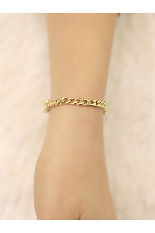 14 Ayar Altın I Harfi Gurmet Bileklik Altın