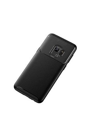 Samsung Uyumlu Galaxy S9 Kılıf Zore Negro Silikon Kapak-Siyah