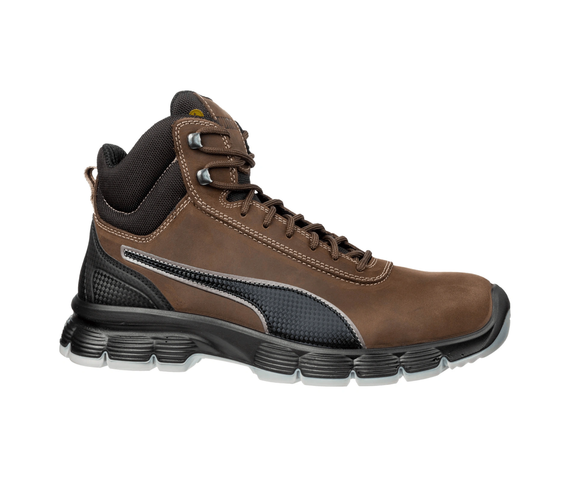 Safety Condor Mid Kahverengi Çelik Burunlu Nubuk Deri İş Ayakkabısı S3 Src Esd 47 Numara Kahverengi