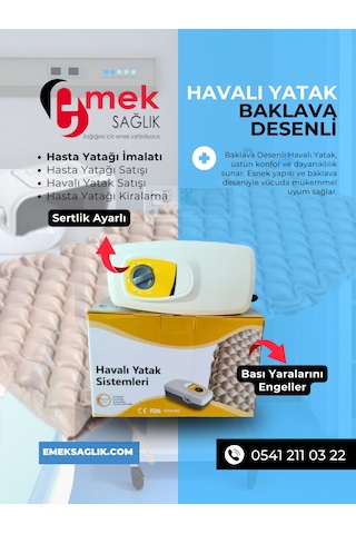 2 Motorlu Hasta Karyolası Ekonomik Takım Lazer Kesim Yataklı