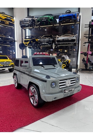Poyraz Akülü Yumuşak Lastikli G65 12v 0-6yaş Özel Plaka Gümüş